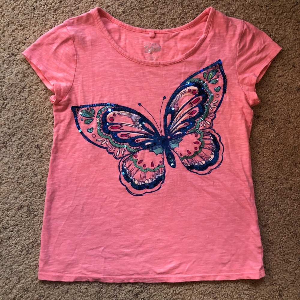 Justice butterfly shirt